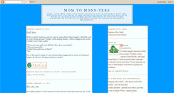 Desktop Screenshot of momtomonsters.blogspot.com