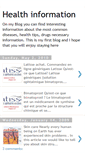 Mobile Screenshot of freeinfohealth.blogspot.com