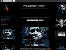 Tablet Screenshot of final-destination-6-trailer.blogspot.com