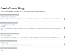Tablet Screenshot of boredoflesserthings.blogspot.com