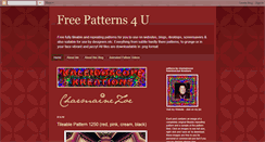 Desktop Screenshot of free-patterns4u.blogspot.com