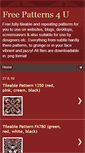 Mobile Screenshot of free-patterns4u.blogspot.com