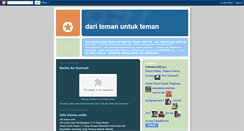 Desktop Screenshot of daritemanuntukteman.blogspot.com