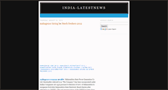 Desktop Screenshot of india-latestnews.blogspot.com