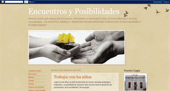 Desktop Screenshot of encuentrosyposibilidades.blogspot.com