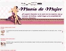 Tablet Screenshot of maniademujer.blogspot.com