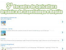 Tablet Screenshot of encontrodeagriculturaorganica.blogspot.com
