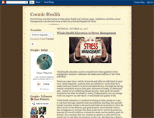 Tablet Screenshot of cosmichealth.blogspot.com