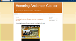 Desktop Screenshot of honoringandersoncooper.blogspot.com