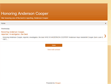 Tablet Screenshot of honoringandersoncooper.blogspot.com