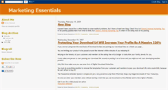 Desktop Screenshot of marketing-essentials.blogspot.com