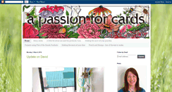 Desktop Screenshot of apassionforcards.blogspot.com