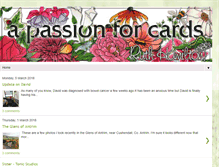 Tablet Screenshot of apassionforcards.blogspot.com