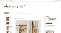 Desktop Screenshot of idemakeriet.blogspot.com