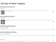 Tablet Screenshot of 365daysofdallascraigslist.blogspot.com