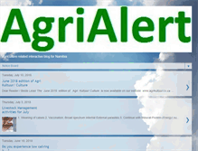 Tablet Screenshot of agrialert.blogspot.com