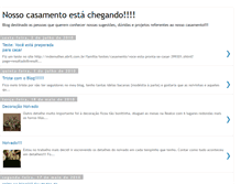 Tablet Screenshot of nossocasamentoestachegando.blogspot.com