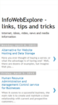 Mobile Screenshot of infowebexplore.blogspot.com