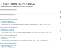 Tablet Screenshot of hometheatrereceiversonsale.blogspot.com