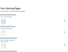 Tablet Screenshot of funandfreecoloringpages.blogspot.com