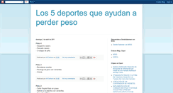 Desktop Screenshot of deportesperdidapeso.blogspot.com