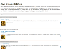 Tablet Screenshot of joysorganickitchen.blogspot.com