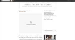 Desktop Screenshot of desdeunabicidepaseo.blogspot.com