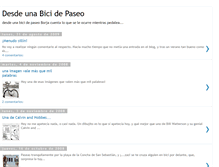 Tablet Screenshot of desdeunabicidepaseo.blogspot.com