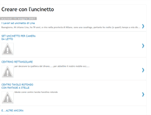 Tablet Screenshot of creareuncinetto.blogspot.com