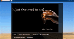 Desktop Screenshot of justoccurred.blogspot.com