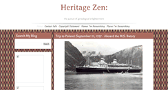 Desktop Screenshot of heritagezen.blogspot.com