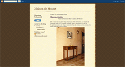 Desktop Screenshot of maisondemosset.blogspot.com