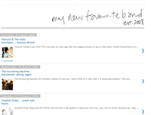 Tablet Screenshot of mynewfavouriteband.blogspot.com
