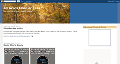 Desktop Screenshot of 40-acres-more-or-less.blogspot.com