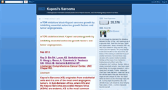 Desktop Screenshot of kaposissarcomainfo.blogspot.com