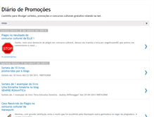 Tablet Screenshot of diariodepromocoes.blogspot.com