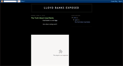 Desktop Screenshot of lloydbanksexposed.blogspot.com