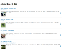 Tablet Screenshot of mixed-breed-dog.blogspot.com