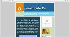 Desktop Screenshot of greatgrade1.blogspot.com