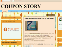 Tablet Screenshot of couponstory.blogspot.com