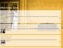 Tablet Screenshot of melshousebuild.blogspot.com