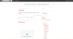 Desktop Screenshot of conspiracaoeresistencia.blogspot.com