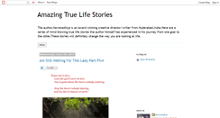 Desktop Screenshot of amazingtruelifestories.blogspot.com