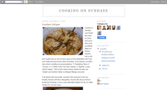 Desktop Screenshot of cookingonsundays.blogspot.com