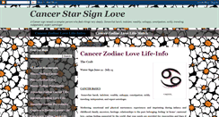 Desktop Screenshot of cancer-star-sign-love.blogspot.com