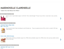 Tablet Screenshot of clairendelle.blogspot.com