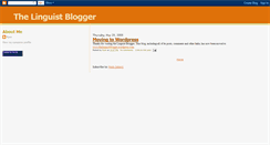 Desktop Screenshot of linguistblogger.blogspot.com