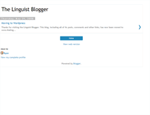Tablet Screenshot of linguistblogger.blogspot.com
