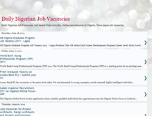 Tablet Screenshot of dailynigerianjobvacancies.blogspot.com