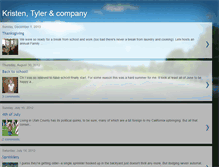 Tablet Screenshot of kristenandtyler.blogspot.com